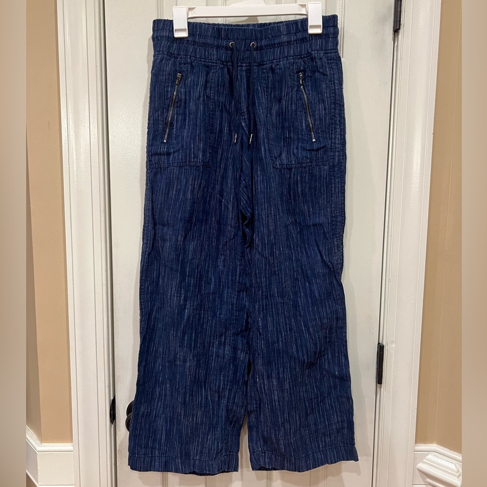 Athleta Blue Wide Leg Pants - Picture 5 of 9